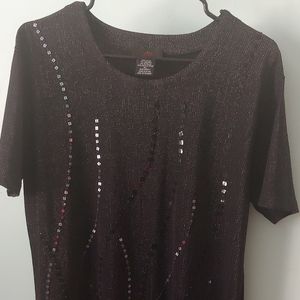 Vintage sequined top